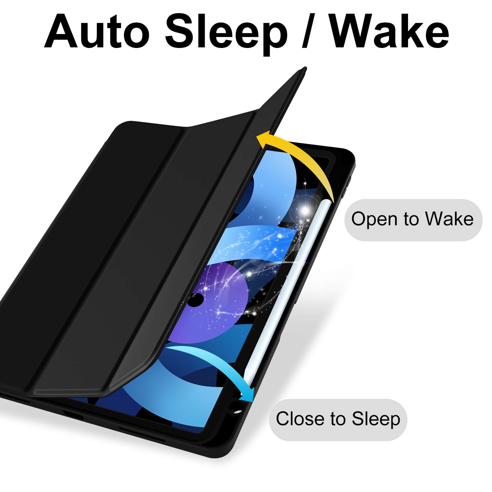 タブレット iPad - iPad Air 64GB&Apple pencil&Smart Cover Vobafe Case for iPad Air 11 Inch Case 2024 / Air 6th 5th 4th